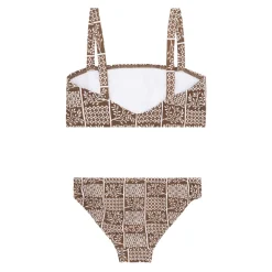 Girls Checker Tree Bandeau Bikini