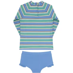 Girls Costa Stripe Rashguard Set