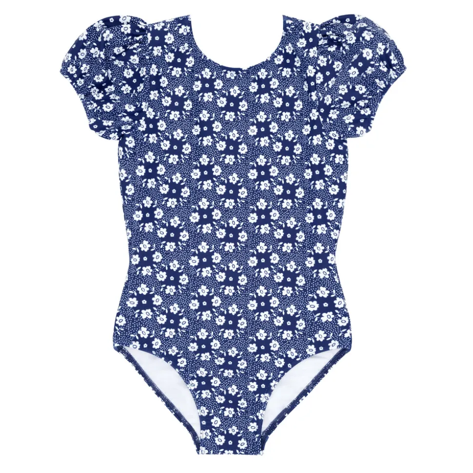 Girls Ditch Plains Daisy Puff Sleeve One Piece