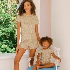 Girls Elysian Day Shirt And Short Pajamas Set