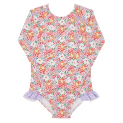Girls Island Blossom Rashguard One Piece