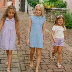 Girls Lavender Breeze French Terry Tennis Dress