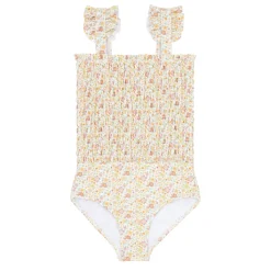 Girls Marigold Floral Smocked One Piece