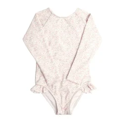 Girls Rashguard One-Piece in Antique Floral