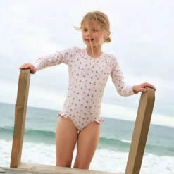 Girl’s Summer Cherries Rashguard One Piece