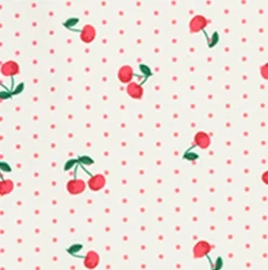 Girl’s Summer Cherries Ruffle Cap Sleeve Rashguard Set