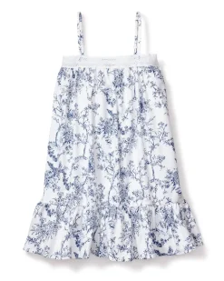 Girl’s Twill Lily Nightgown in Timeless Toile