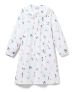 Girl's Twill Lola Nightgown in 12 Days of Christmas