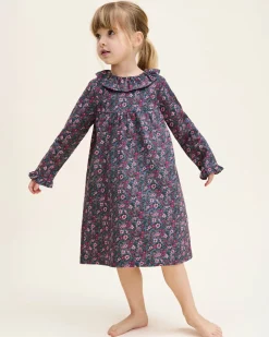Girl's Twill Scarlett Nightgown in Fleurs de Saison