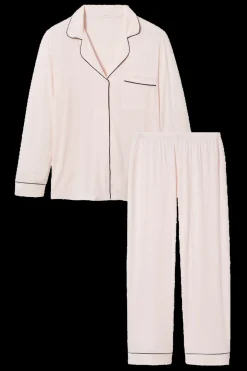 Gisele Long PJ Set in Sorbet/Black