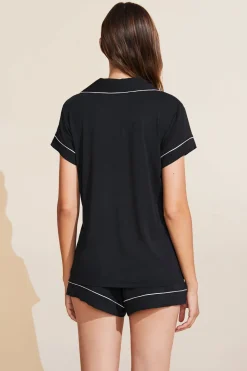 Gisele Relaxed Short PJ Set in Black/Sorbet