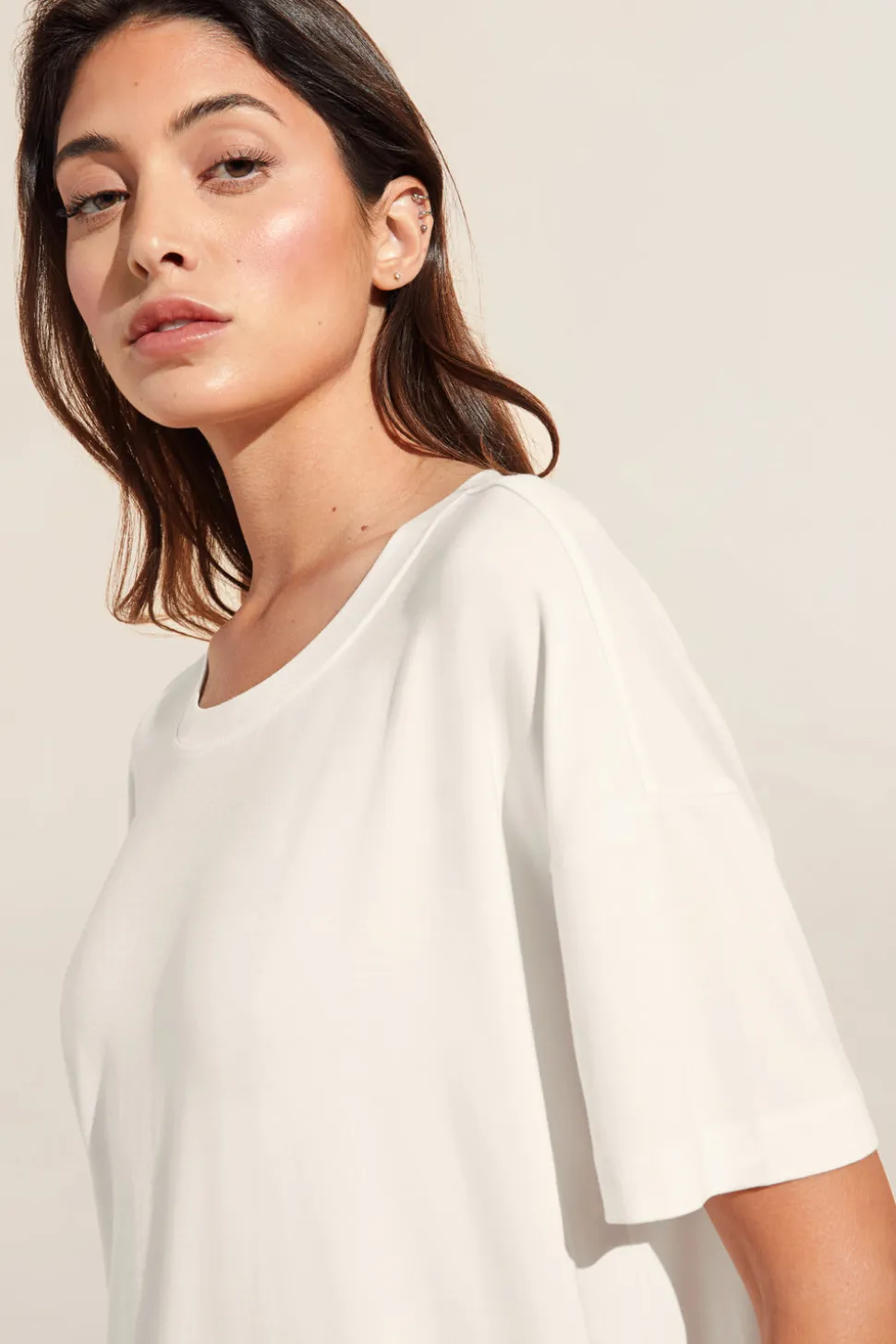 Gisele Separates T-shirt in Ivory