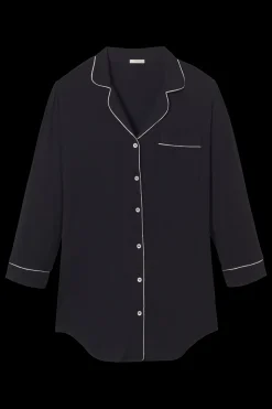 Gisele Sleepshirt in Navy/Ivory