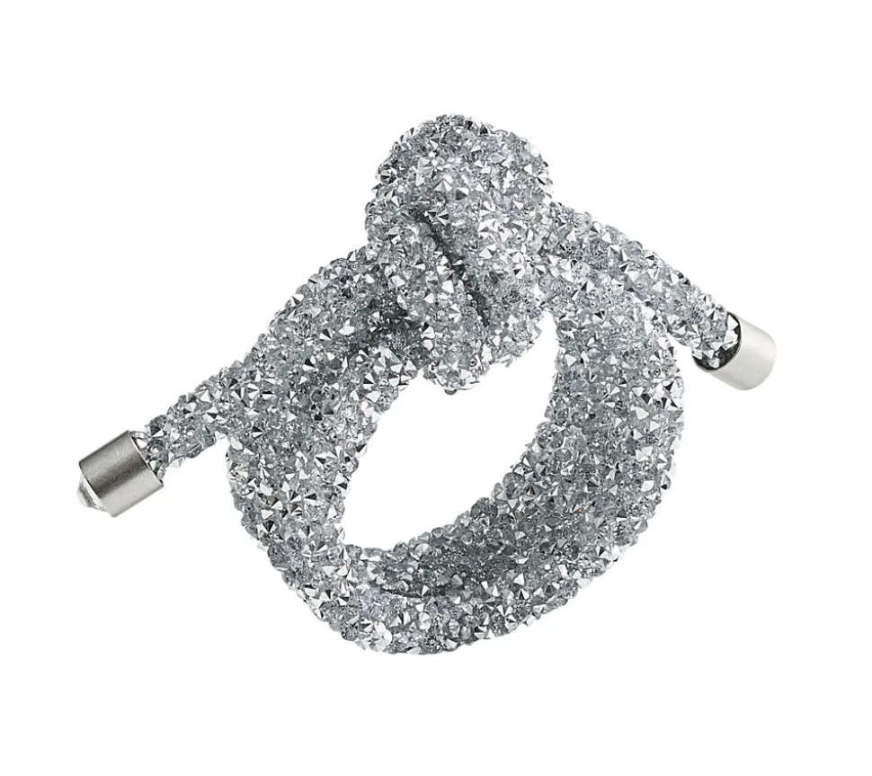 Glam Knot Napkin Ring in Silver, Set of 4