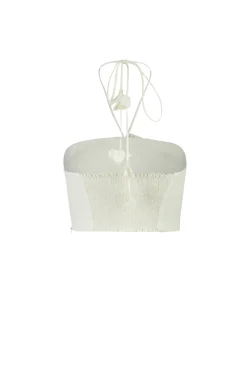Gol Crop Top in Off-White