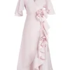 Gol Wrap Dress in Pink