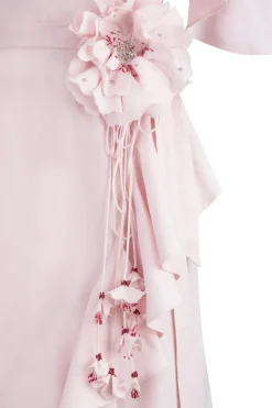 Gol Wrap Dress in Pink