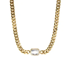 Gold Chunky Gem Choker