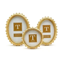 Gold Falcate Photo Frame