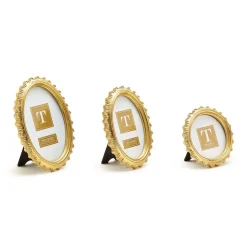 Gold Falcate Photo Frame