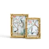 Gold Faux Bamboo Photo Frame, Set of 2