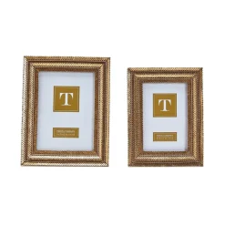 Gold Fern Photo Frame, Set of 2