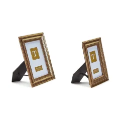 Gold Fern Photo Frame, Set of 2