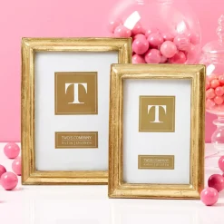 Gold Leaf Photo Frame, Set of 2