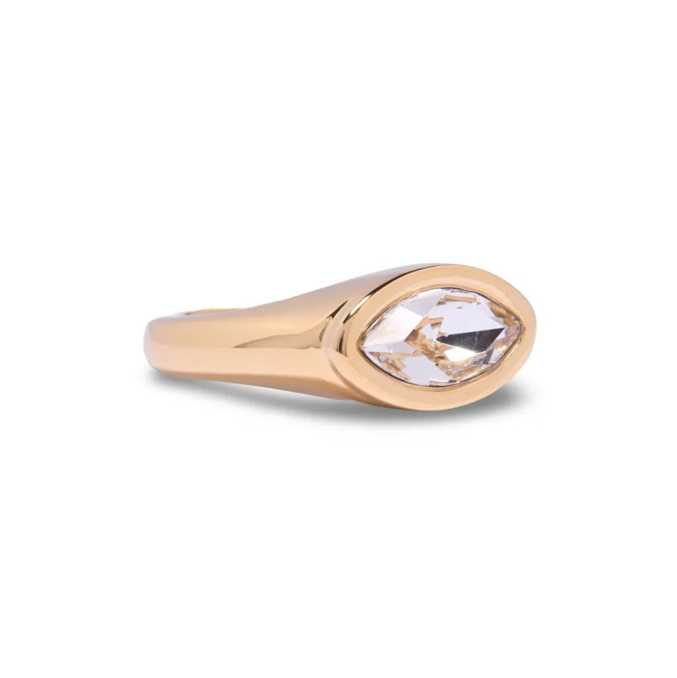 Gold Marquis Eye Ring