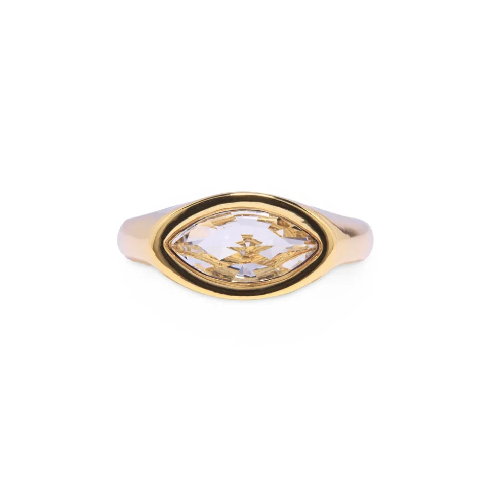 Gold Marquis Eye Ring