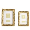 Gold Ruffles Photo Frames, Set of 2