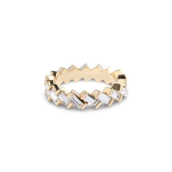 Gold Stackable Zig Zag Ring