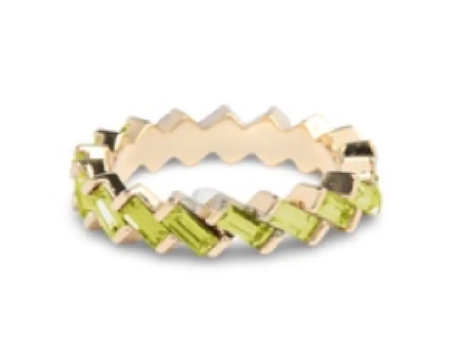 Gold Stackable Zig Zag Ring
