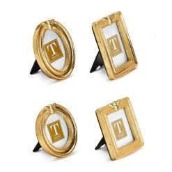 Golden Bee Gold Leaf Finish Photo Frame, Set of 4