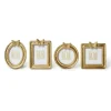 Golden Butterfly Gold Leaf Finish Photo Frames, Set of 4