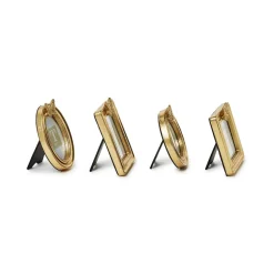 Golden Butterfly Gold Leaf Finish Photo Frames, Set of 4