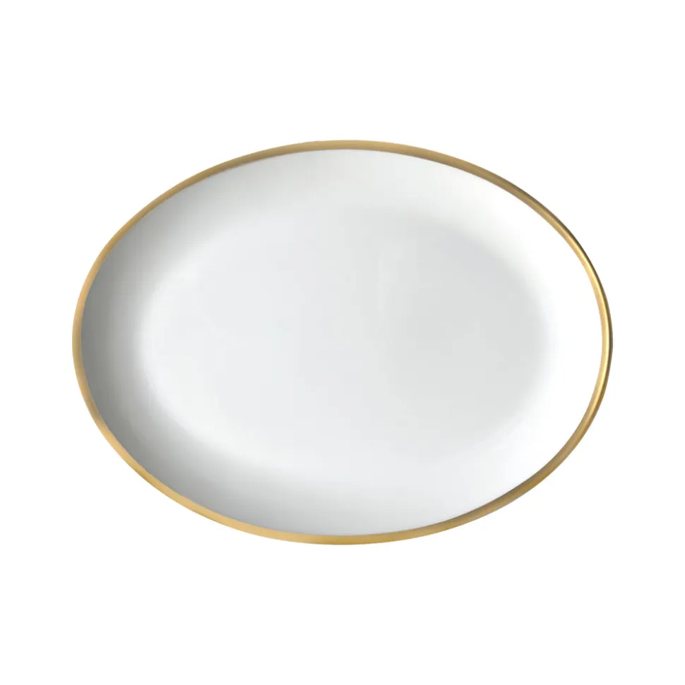 Golden Edge Oval Platter