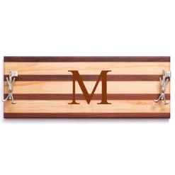Golf Club and Flag Double Handle Serving Board