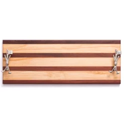 Golf Club and Flag Double Handle Serving Board