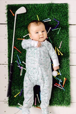 Golf Zip Baby Onesie