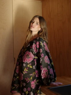 Good Luck Dress in Black & Pink