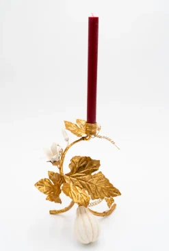 Gourd Gold Leaf Candleholder