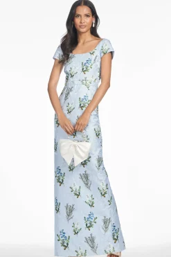 Grace Gown in Cloud Blue Panicle