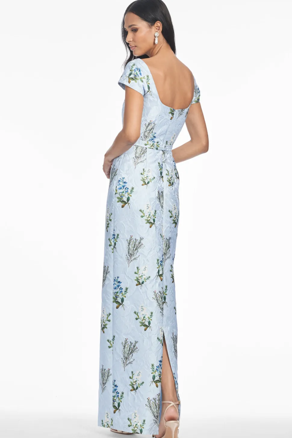 Grace Gown in Cloud Blue Panicle