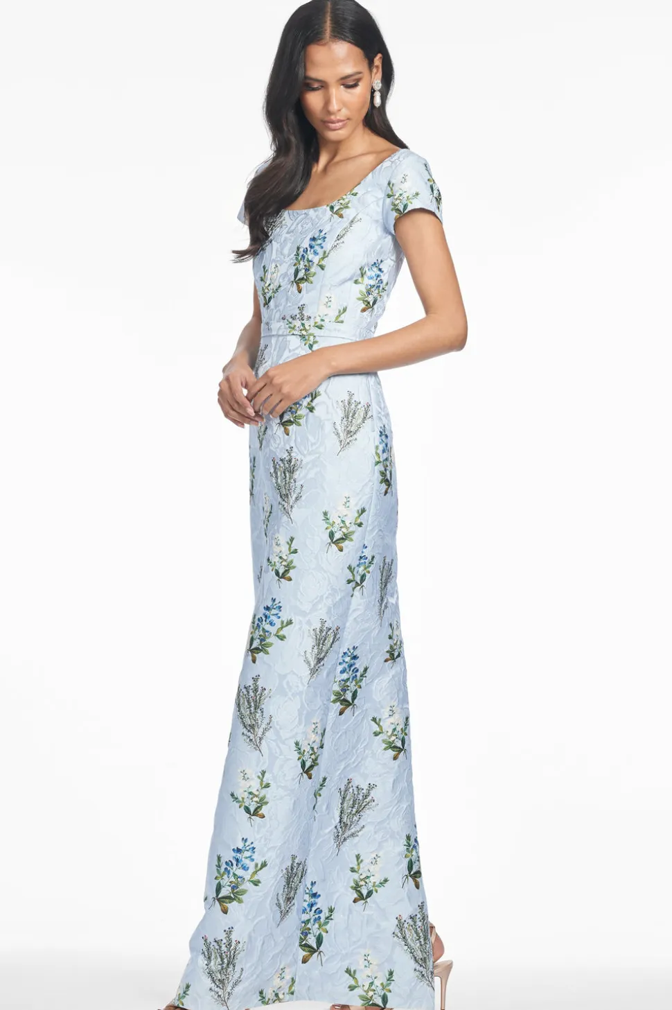 Grace Gown in Cloud Blue Panicle