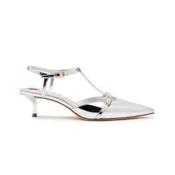 Grace Pump In Silver Specchio