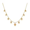 Graduated Puffy Heart Necklace