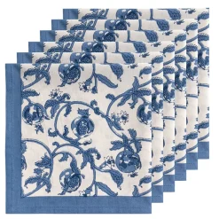 Granada Cornflower Napkins in Blue, Set of 6