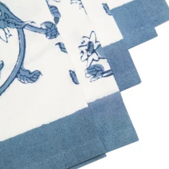 Granada Cornflower Tea Towels in Blue, Set of 3