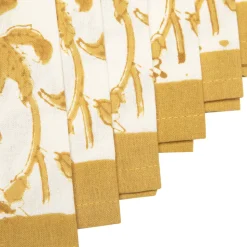 Granada Tea Towels in Mustard, Set of 3